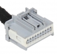 Разъем 20-pin 13 проводов для блока комфорта, комбинации приборов Веста 34729-0201 MOLEX серый