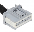 Разъем 20-pin 13 проводов Веста 34729-0201 для блока комфорта, комбинации приборов MOLEX серый
