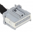 Разъем 20-pin 16 проводов Веста 34729-0201 MOLEX серый