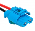Разъем 2-pin 2 провода Веста 1544662-2 для электровентилятора синий без фиксатора аналог