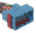 Разъем 33-pin 29 проводов Веста, Приора межжгутовой штыревой синий 3-962438-1 AMP