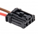 Разъем 3 pin 2 провода Ларгус 98821-1031 для прикуривателя черный MXN