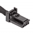 Разъем 4-pin 2 провода Веста, Ларгус, Рено 1379658-1 для плафона бардачка, USB розетки черный