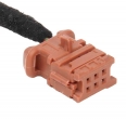 Разъем 6-pin 2 провода Веста 98786-1019 коричневый MXN