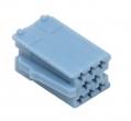Разъем 8-pin без проводов Веста, Гранта FL 4А0 972 643 B Mini ISO синий