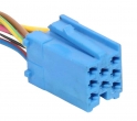 Разъем 8-pin 8 провода Веста 4А0 972 643 B Mini ISO синий