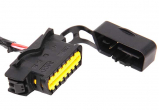 Разъем 16-pin 7 проводов диагностический OBD 2 Ларгус, Х рей, Renault Logan, Sandero черный