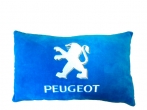 Подушка декоративная PEUGEOT (голубая)